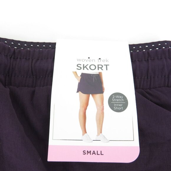 Members Mark Trek Skort Small Purple 2-Way Stretch Elastic Waist NWT - Picture 4 of 5